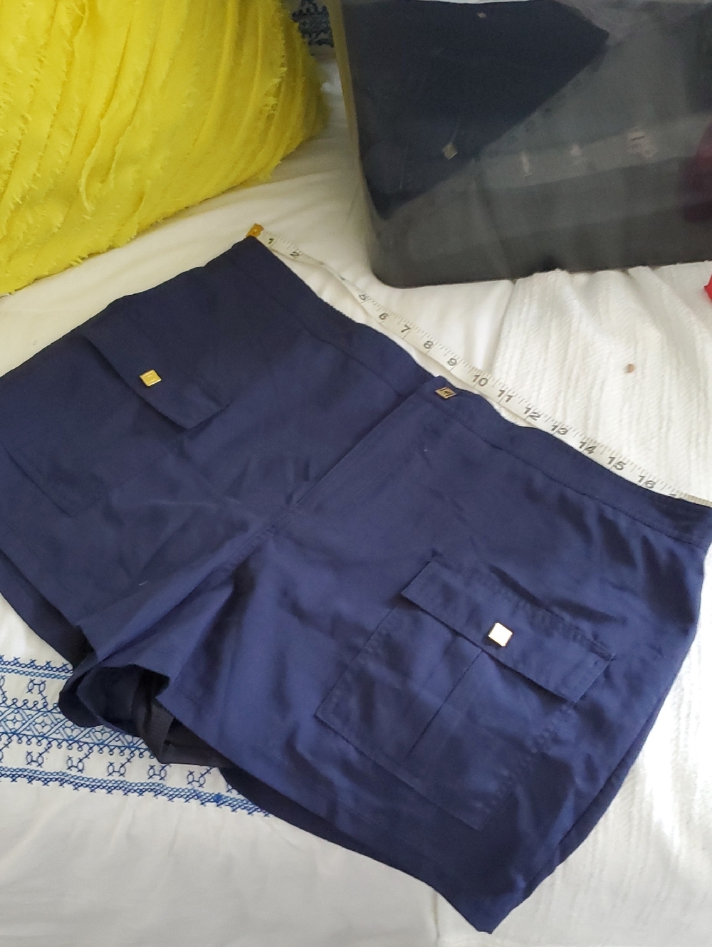Liz Claiborne Navy Utility Pocket Bermudas